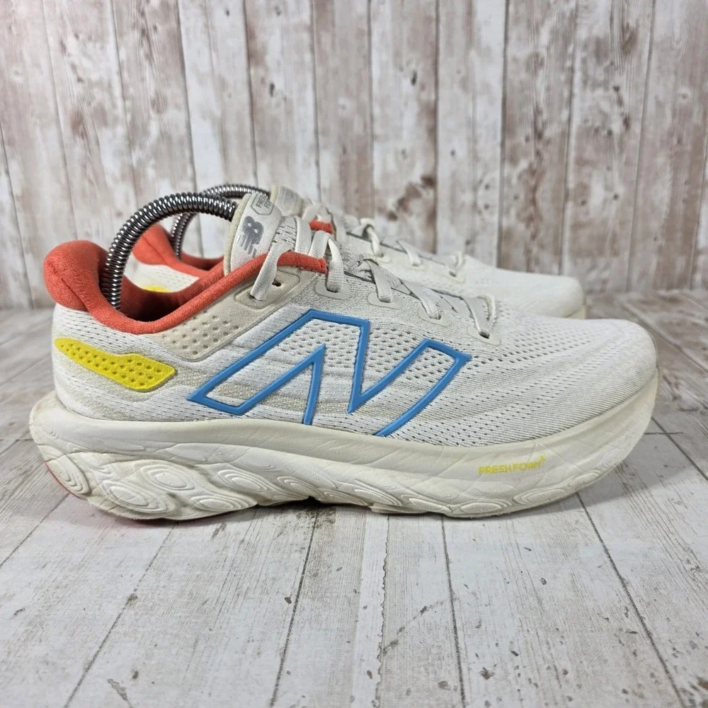New Balance Fresh Foam X 1080 v13 Women Running Shoes Sea Salt Blue Orange